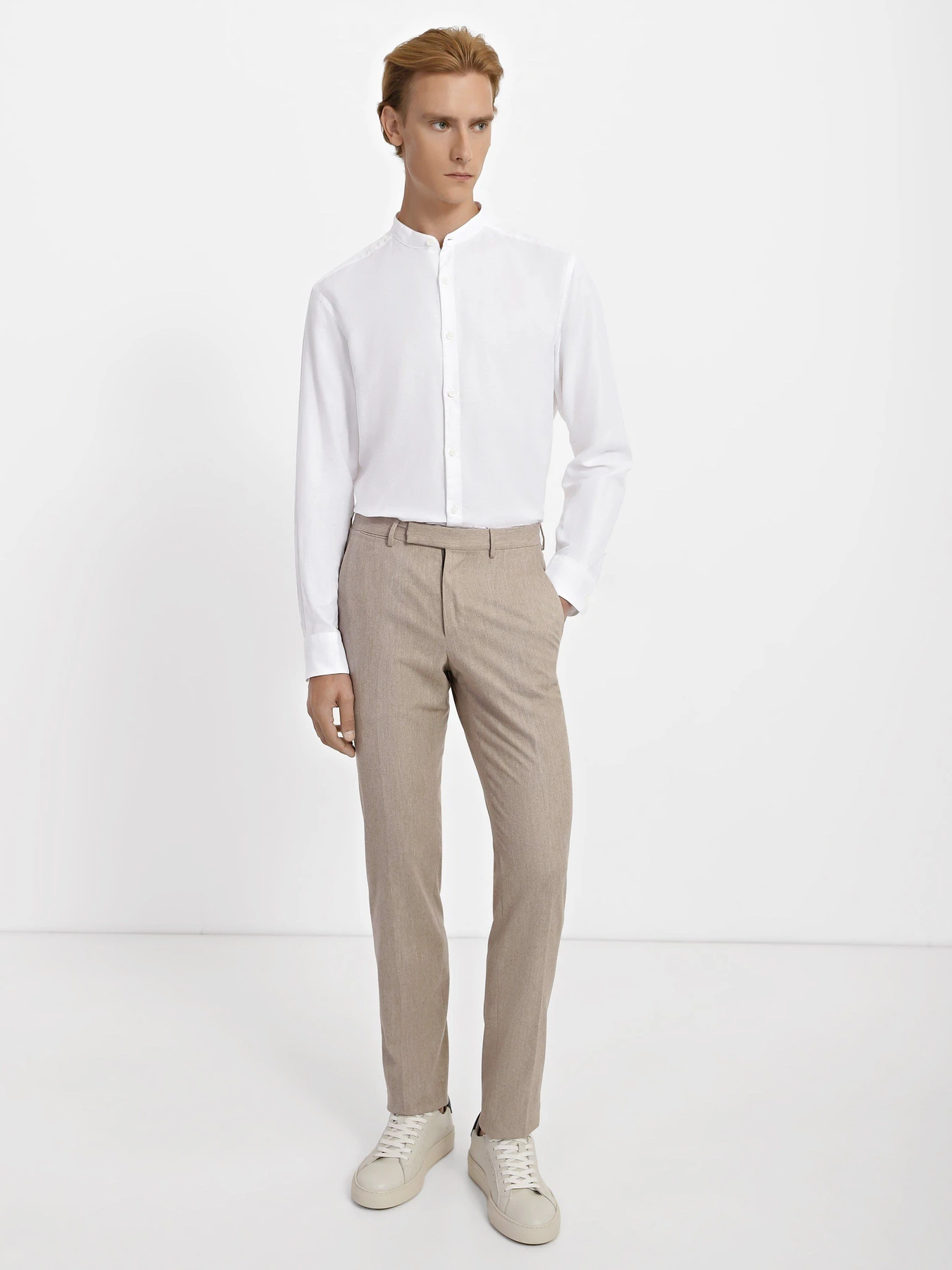 Брюки Zegna модель TR313083_Бежевий Брюки Zegna модель TR313083_Бежевий Фото