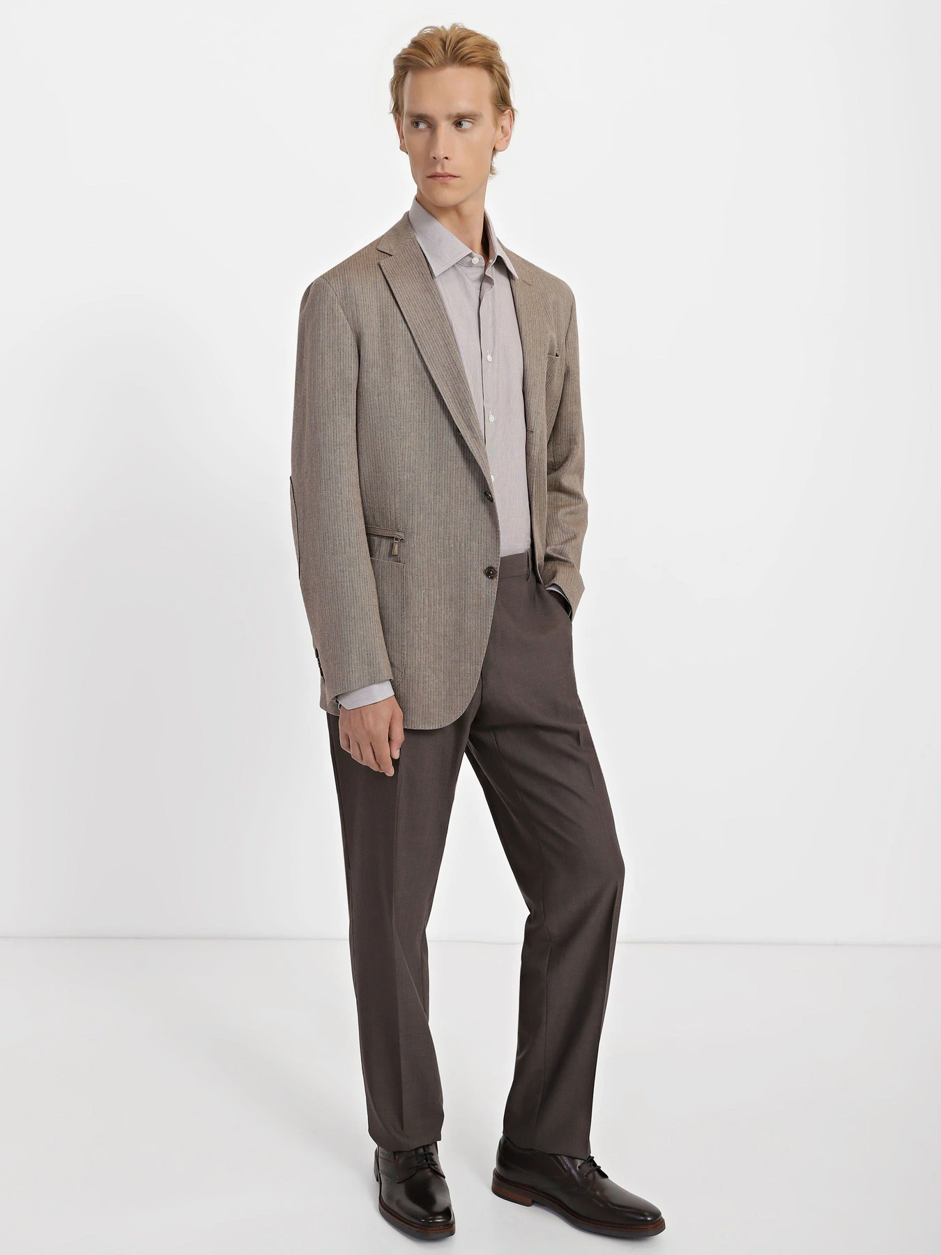 Брюки Zegna модель TR8567_Коричневий Брюки Zegna модель TR8567_Коричневий Фото