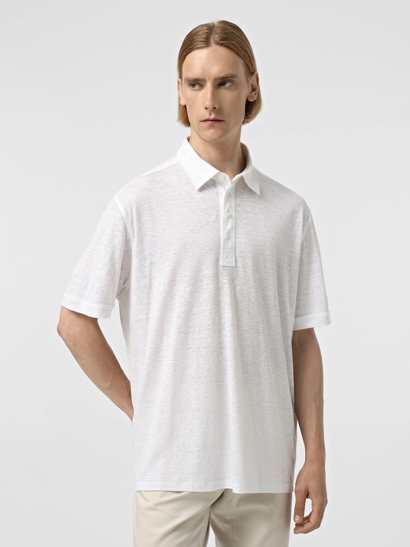 Футболки и поло Zegna модель KN312356_Білий Футболки и поло Zegna модель KN312356_Білий Фото