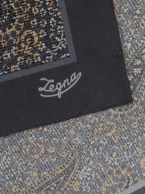 Шарфи та хустки Zegna модель AC311457_Коричневий/Чорний Фото
