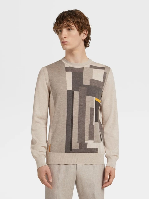 Свитры и кардиганы Zegna модель KN313062_Бежевий Фото