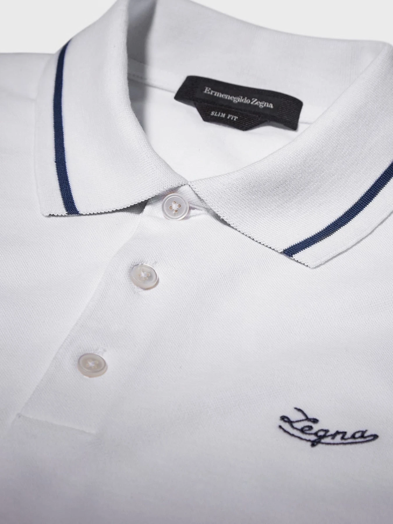 Футболки и поло Zegna модель KN313836_Білий Футболки и поло Zegna модель KN313836_Білий Фото