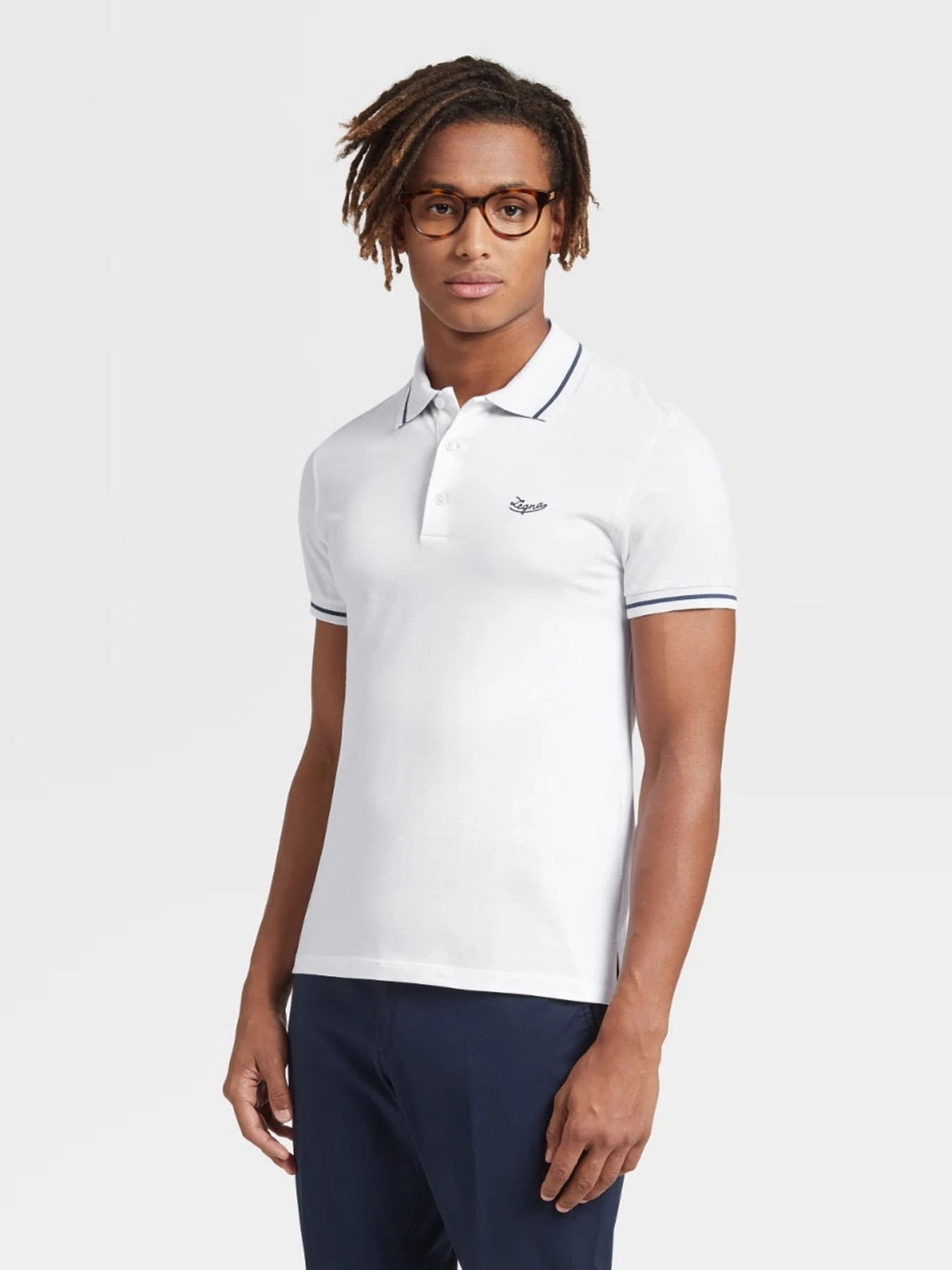 Футболки и поло Zegna модель KN313836_Білий Футболки и поло Zegna модель KN313836_Білий Фото