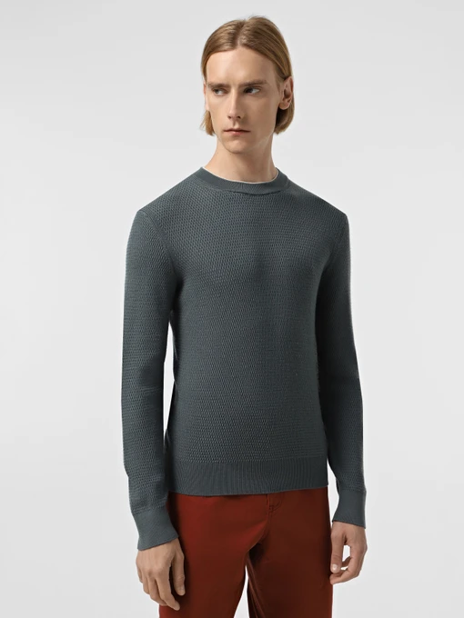 Свитры и кардиганы Zegna модель KN313924_Морська хвиля Фото