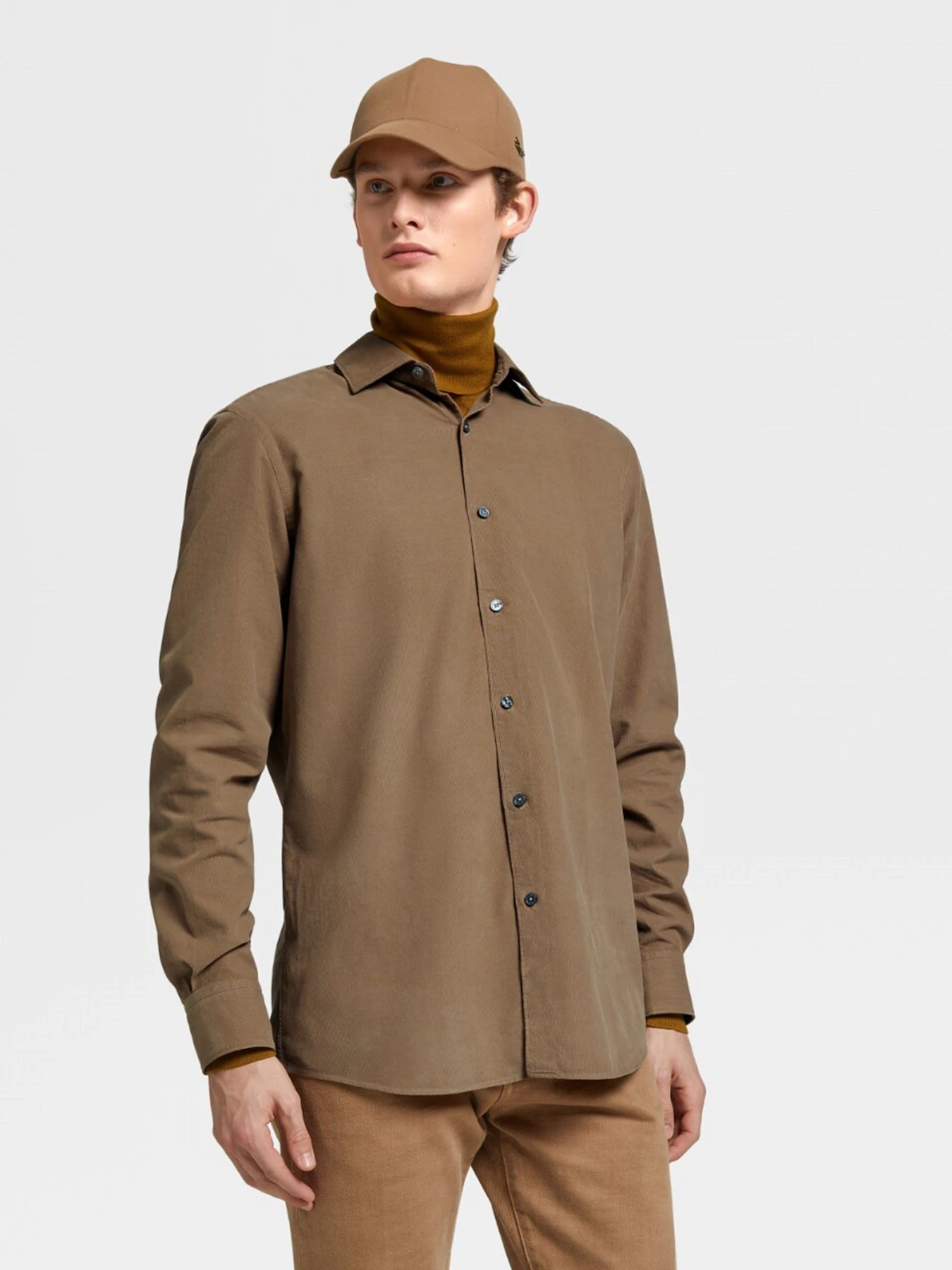 Сорочки Zegna модель SH311374_Бежевий Сорочки Zegna модель SH311374_Бежевий Фото