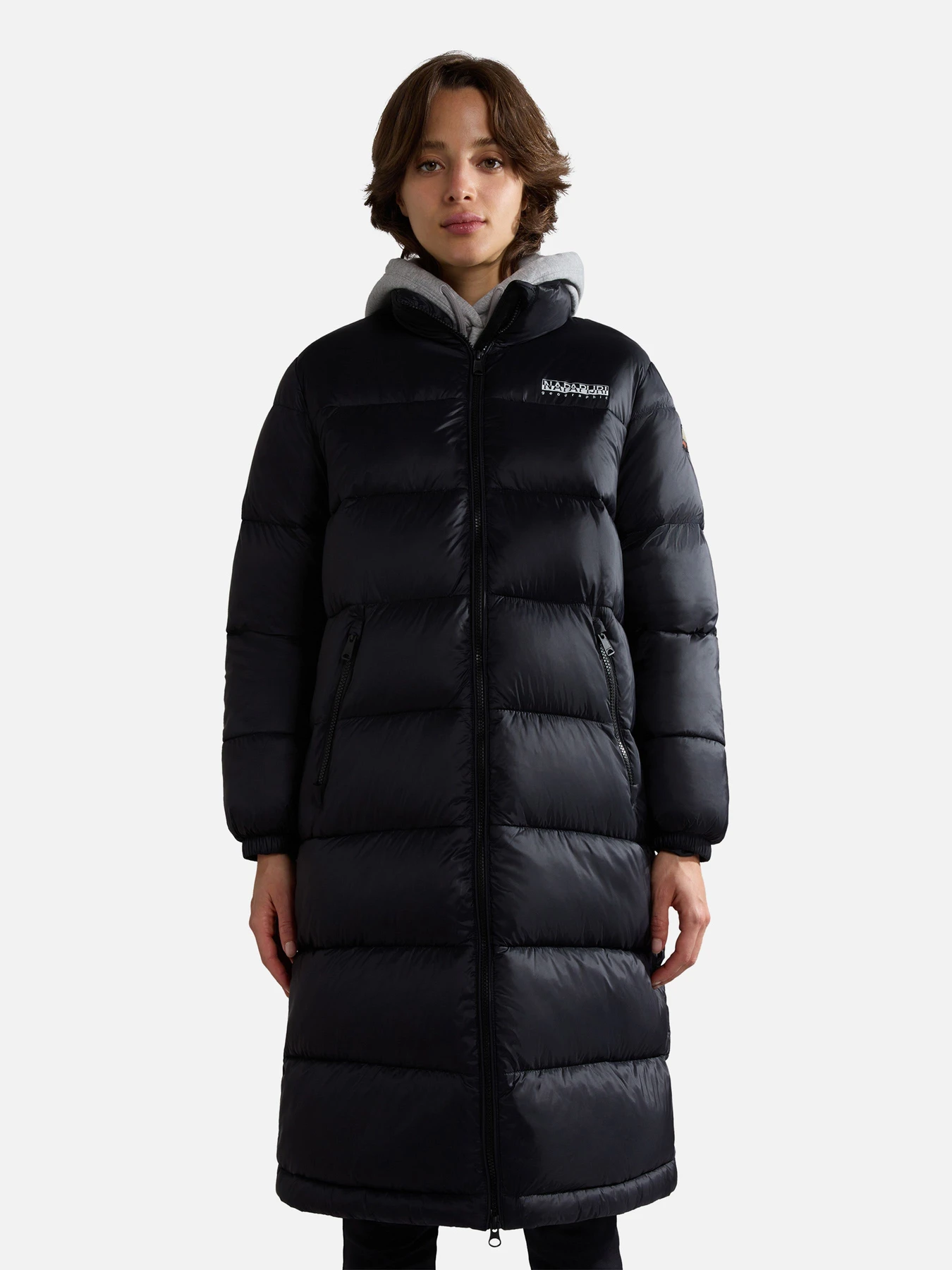 Куртки и дубленки Napapijri Box Long Puffer модель NP0A4HJW0411 Куртки и дубленки Napapijri Box Long Puffer модель NP0A4HJW0411 Фото