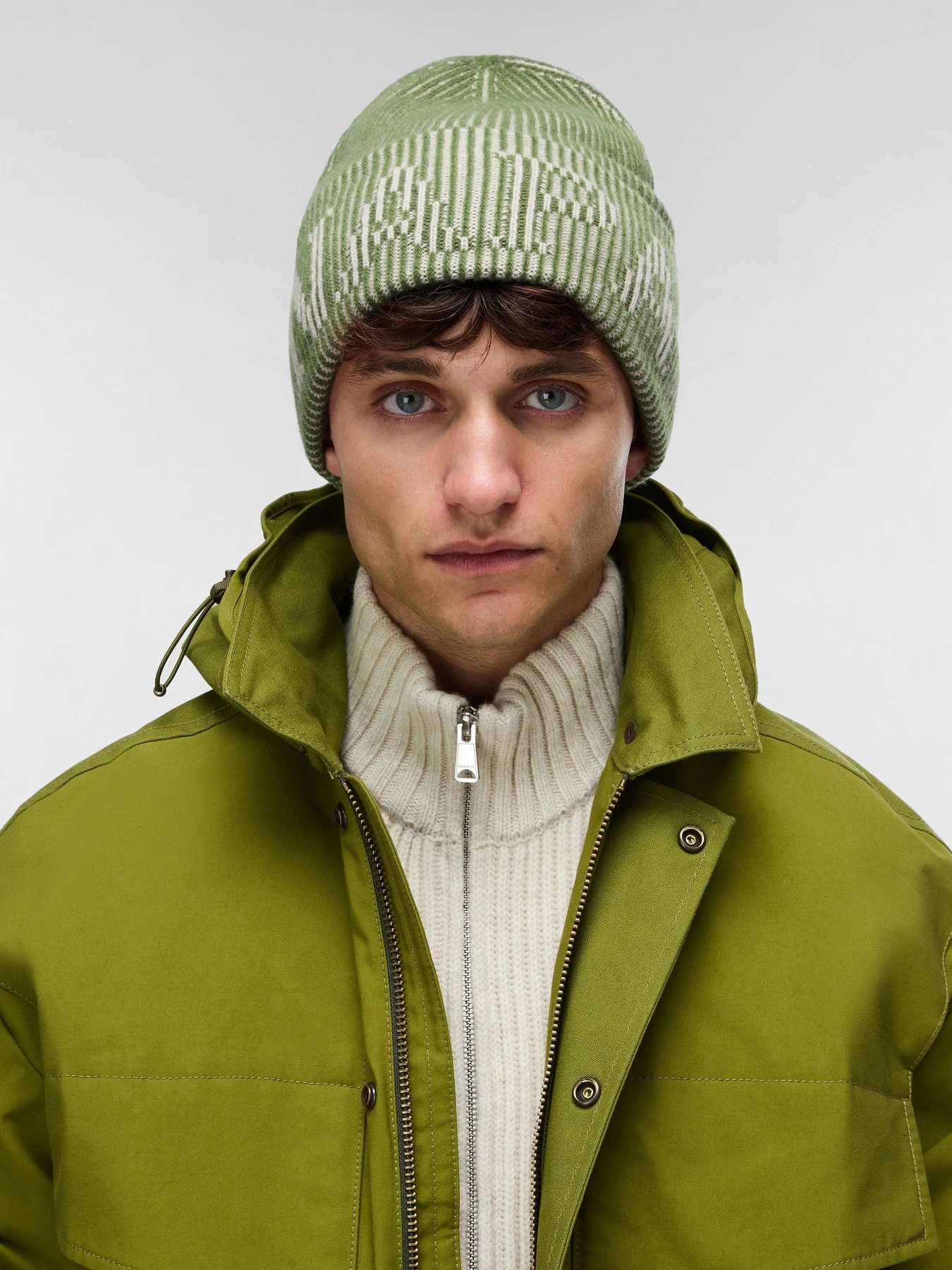 Шапки та кепки Napapijri F-IWA BEANIE AVOCADO G4C модель NP0A8BAHG4C1 Фото
