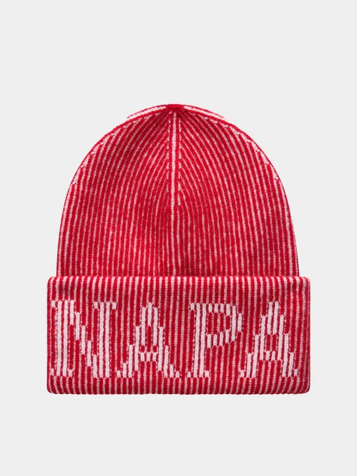 Шапки и кепки Napapijri F-IWA BEANIE HAUTE RED R1F модель NP0A8BAHR1F1 Фото