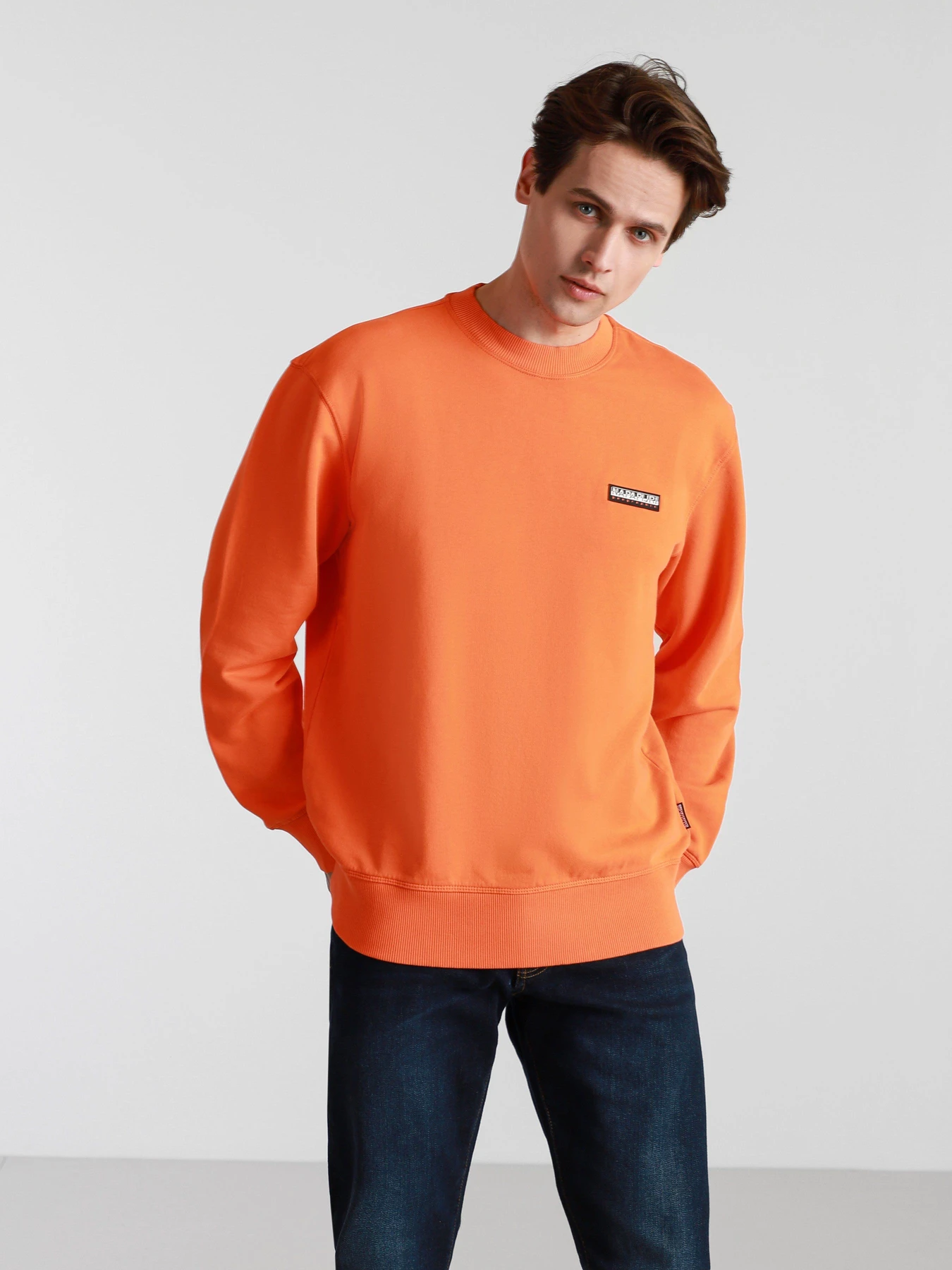 Худи и свитшоты Napapijri Sweatshirt Patch модель NP0A4FF7A1A1 Худи и свитшоты Napapijri Sweatshirt Patch модель NP0A4FF7A1A1 Фото