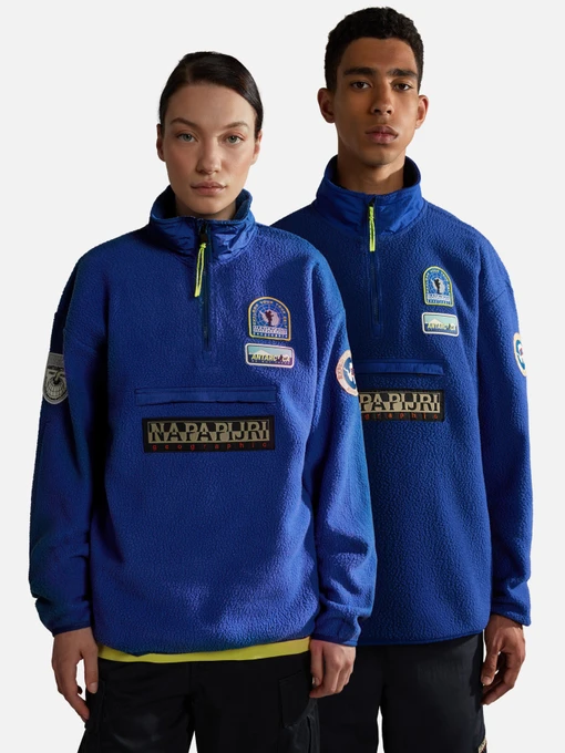 Худі та світшоти Napapijri Mcmurdo Half-Zip Fleece модель NP0A4HDNB5A1 Фото