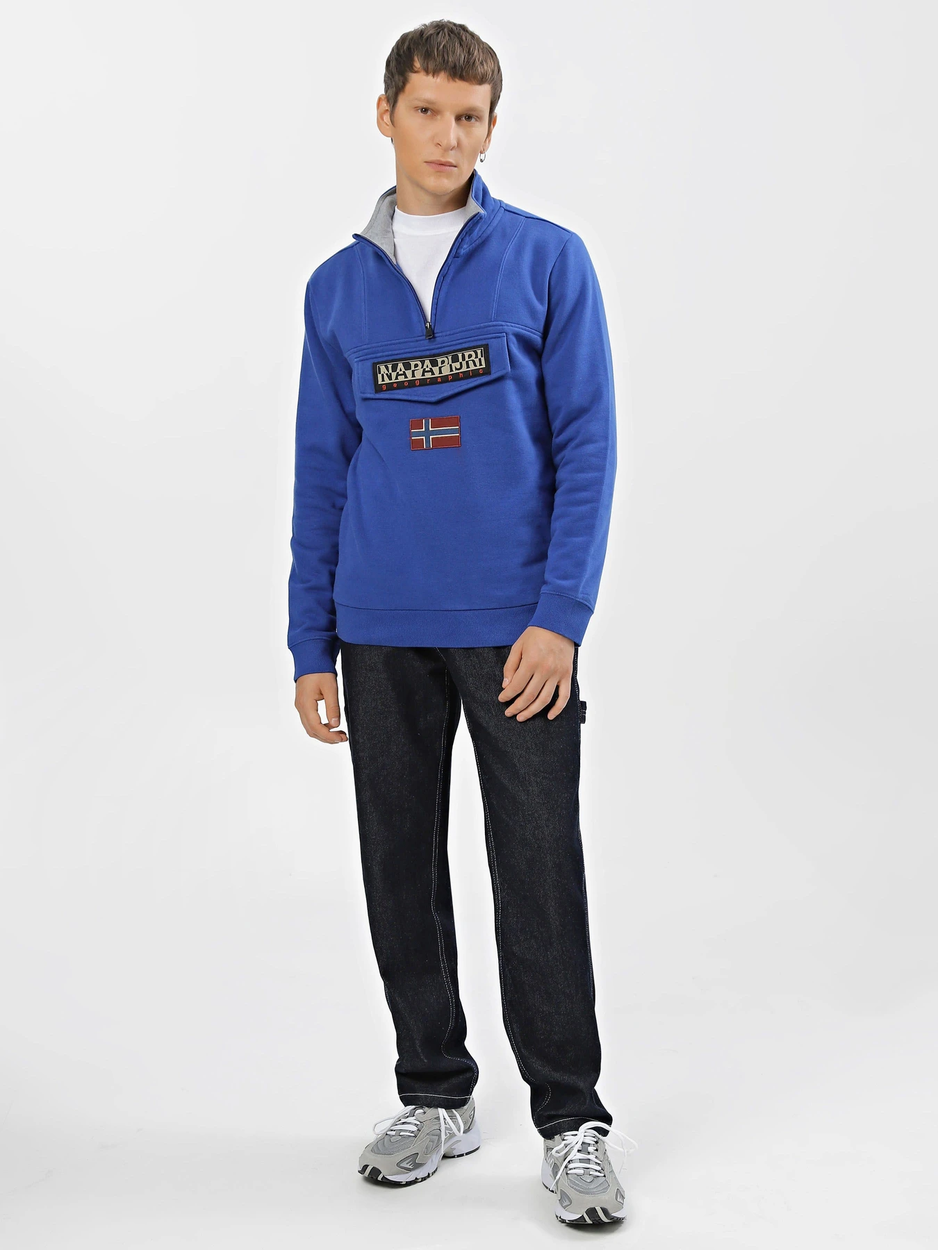 Худи и свитшоты Napapijri Burgee Half-Zip Fleece модель NP0A4GJCB5A1 Худи и свитшоты Napapijri Burgee Half-Zip Fleece модель NP0A4GJCB5A1 Фото