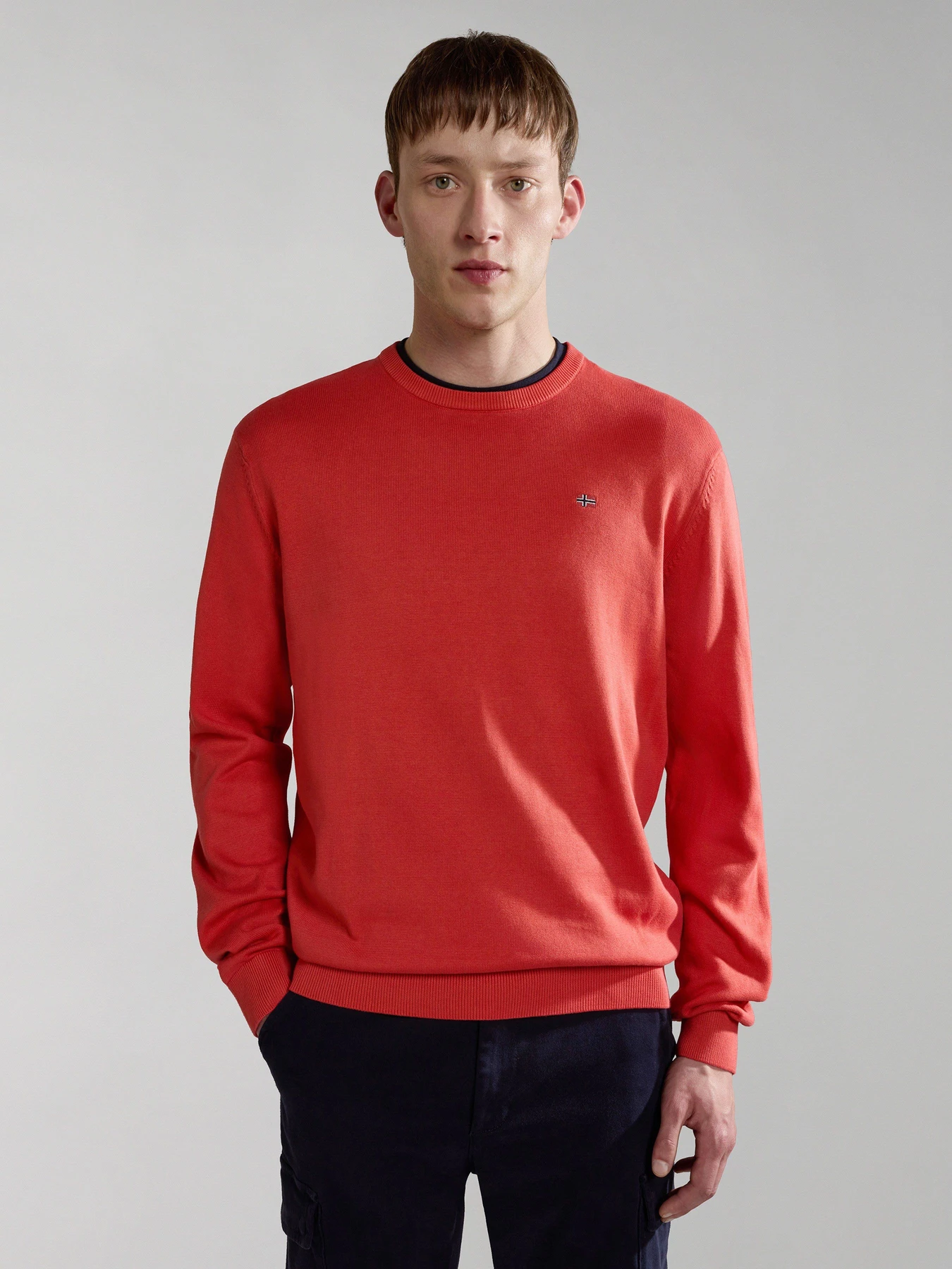 Свитры и кардиганы Napapijri Droz Crew Neck модель NP0A4GJPR141 Свитры и кардиганы Napapijri Droz Crew Neck модель NP0A4GJPR141 Фото