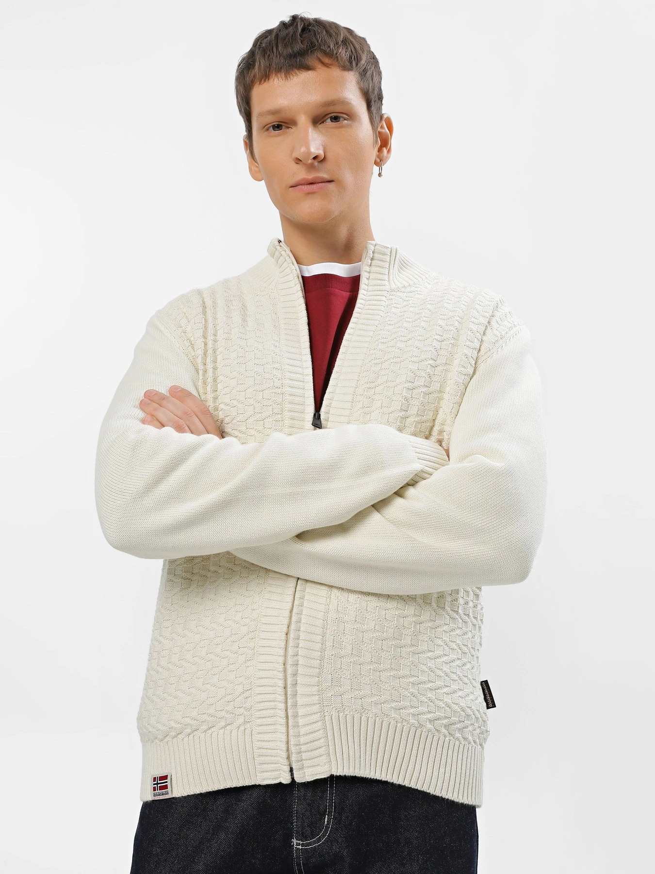 Худи и свитшоты Napapijri Trondheim Full-Zip модель NP0A4HK1N1A1 Фото