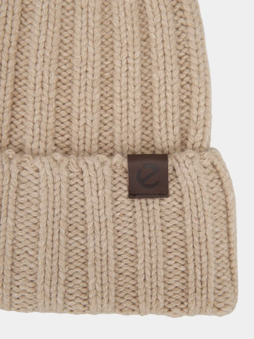 ECCO ECCO WOMEN RIBBED Шапка колір бежевий фото 3
