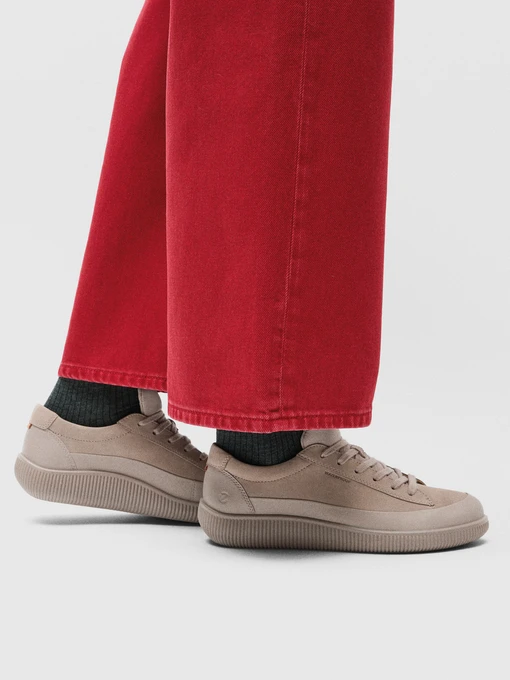 Нубукові Жіночі Кеди низькі ECCO SOFT ZERO W фото 2