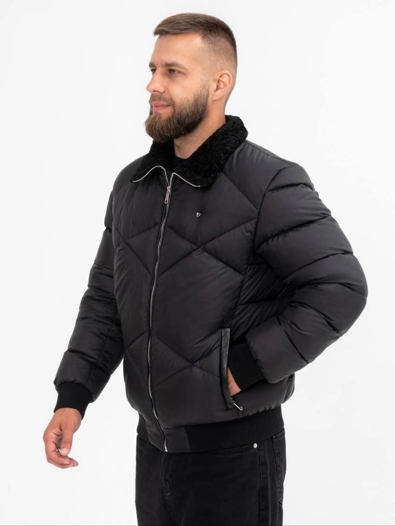 Куртки та дублянки D&V couture модель 151-DVL-BLCK Фото