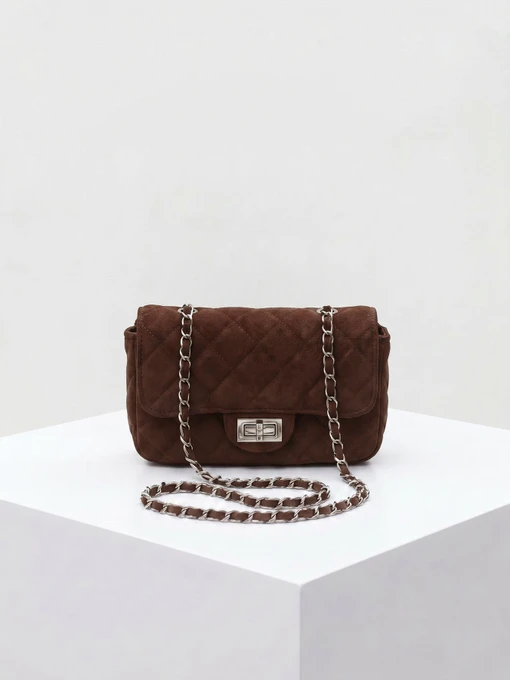 Romashka Шолдер бег колір коричневий фото 3
