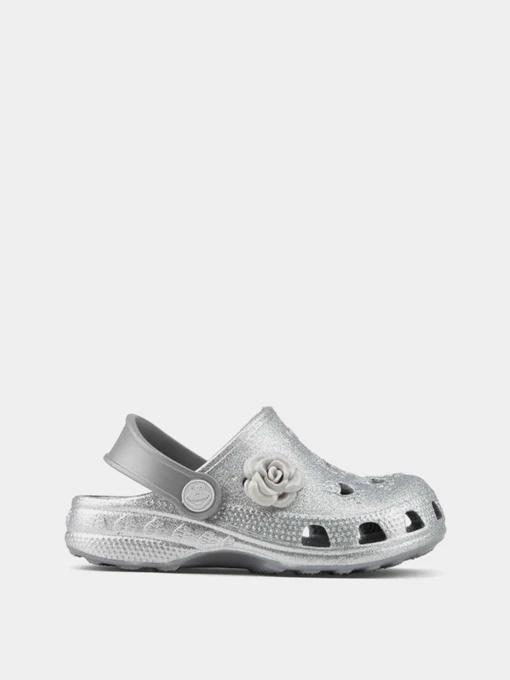 Шлёпанцы COQUI модель 8701Khaki_grey_glitter_amulet Фото