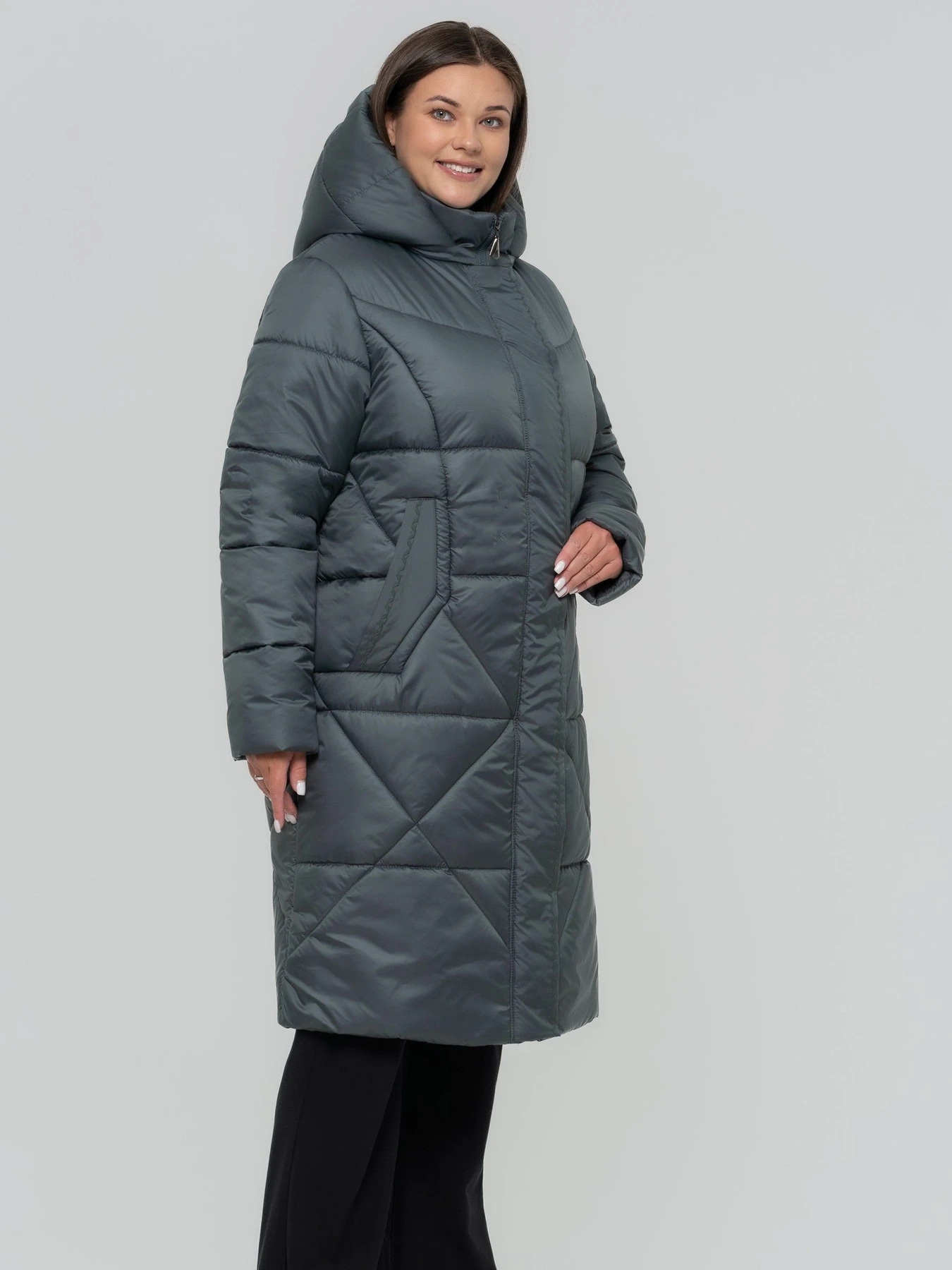Куртки и дубленки UVENTUM модель LR-30-1-oliv Куртки и дубленки UVENTUM модель LR-30-1-oliv Фото