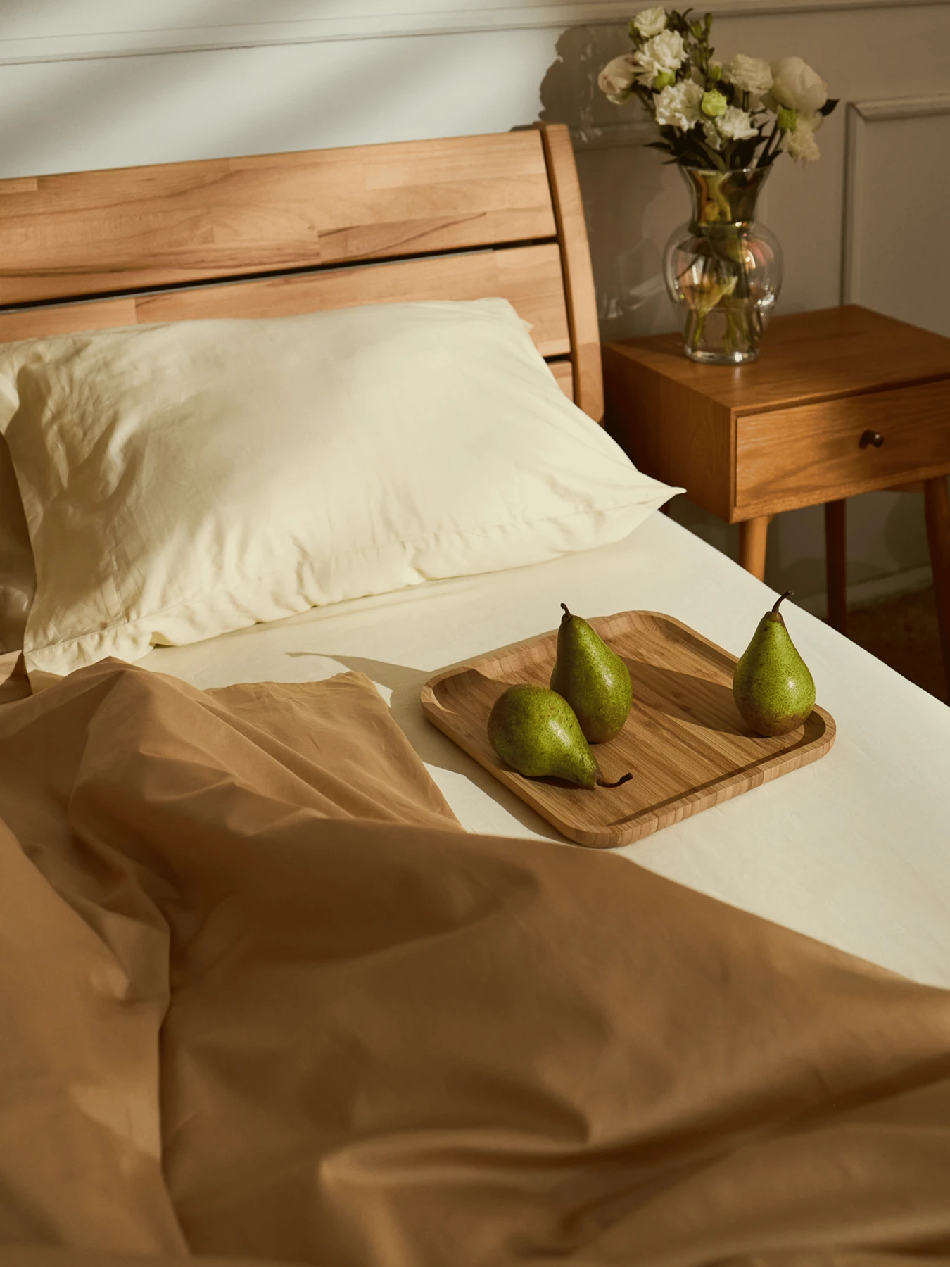 Простирадло на резинці "Досвітня тиша" з натурального сатину MBM HOME модель BL-FS-71/72/73 MORNING SUN Фото