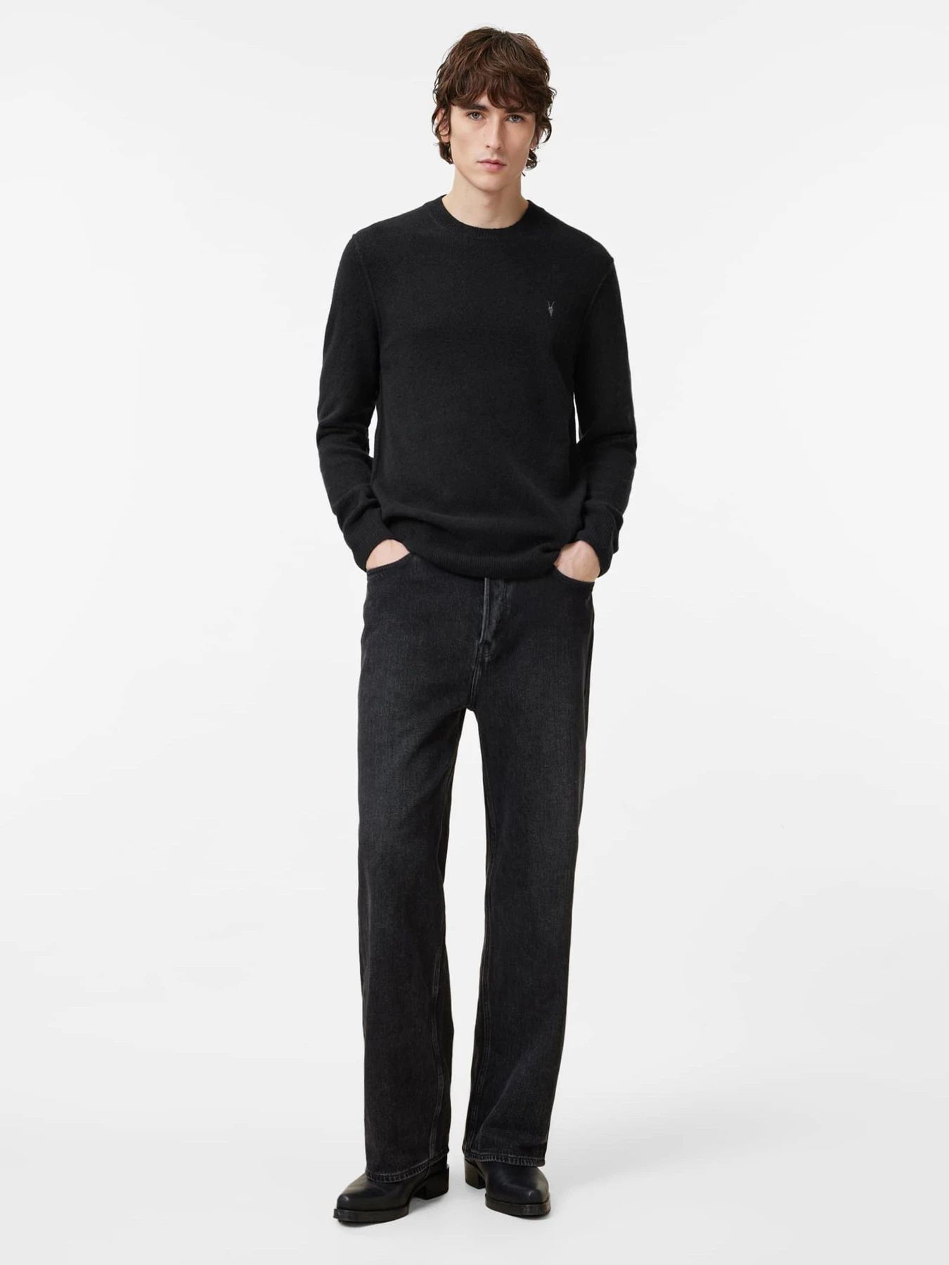 Свитры и кардиганы All Saints Statten Crew модель M039KA Фото