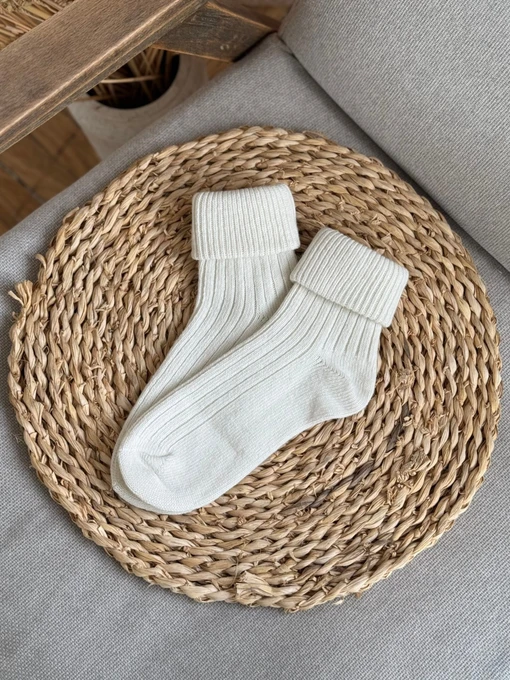 Uaclothes Шкарпетки колір молочний