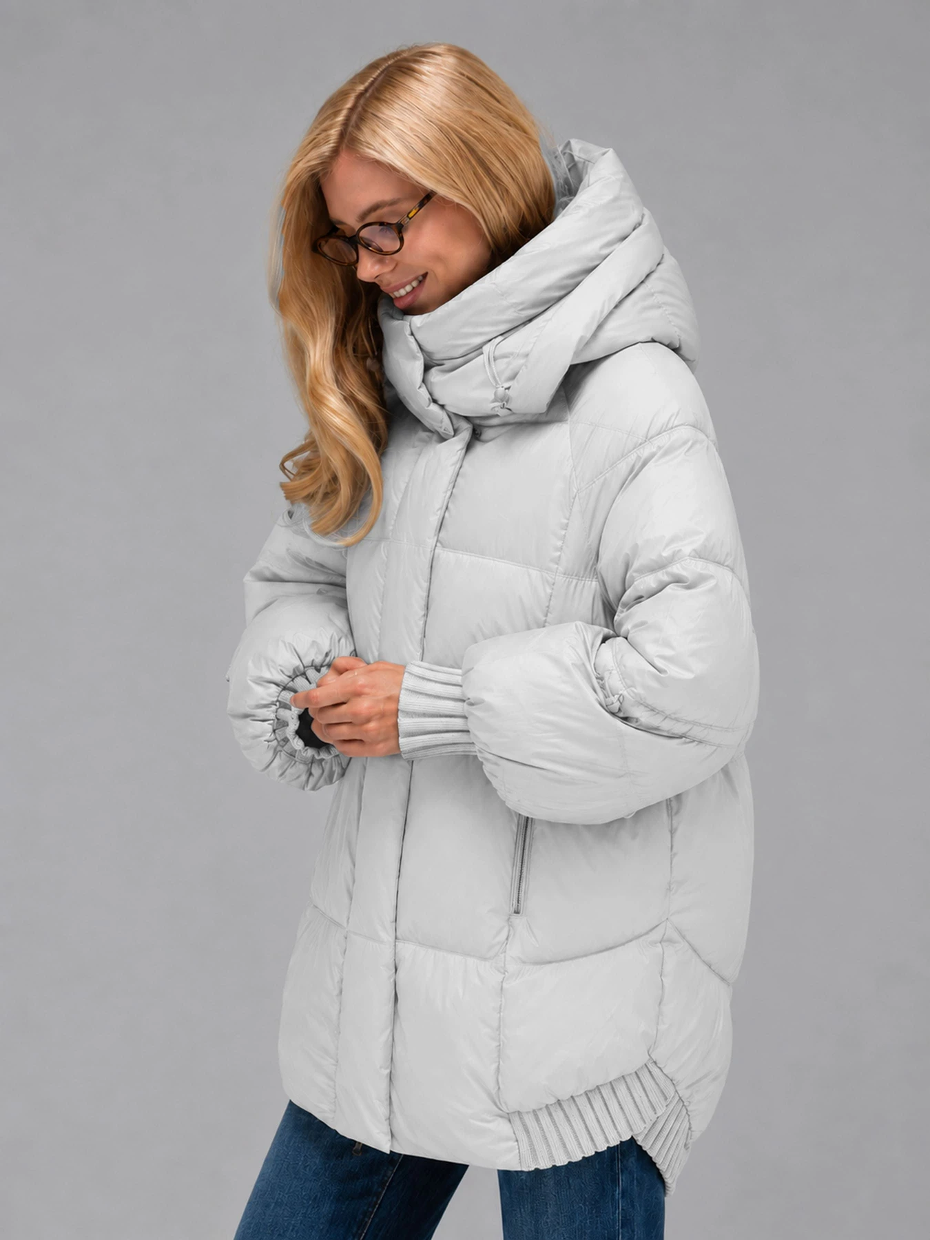 Куртки та дублянки VIVA WEAR модель 662-white-gray Куртки та дублянки VIVA WEAR модель 662-white-gray Фото