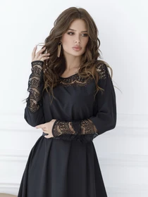 Сукні ISSA Plus модель SA-16_black Фото