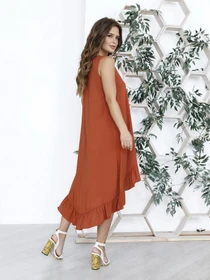 Сукні ISSA Plus модель SA-12060i_terracotta Фото