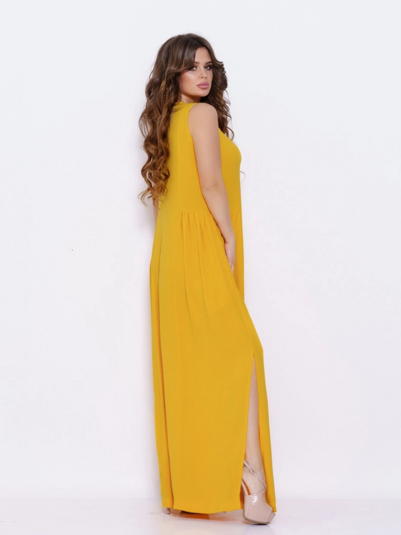 Сукні ISSA Plus модель SA-10630i_mustard Фото