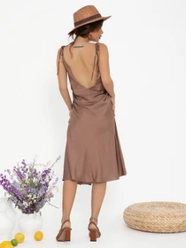 Платья ISSA Plus модель 13013_brown Фото
