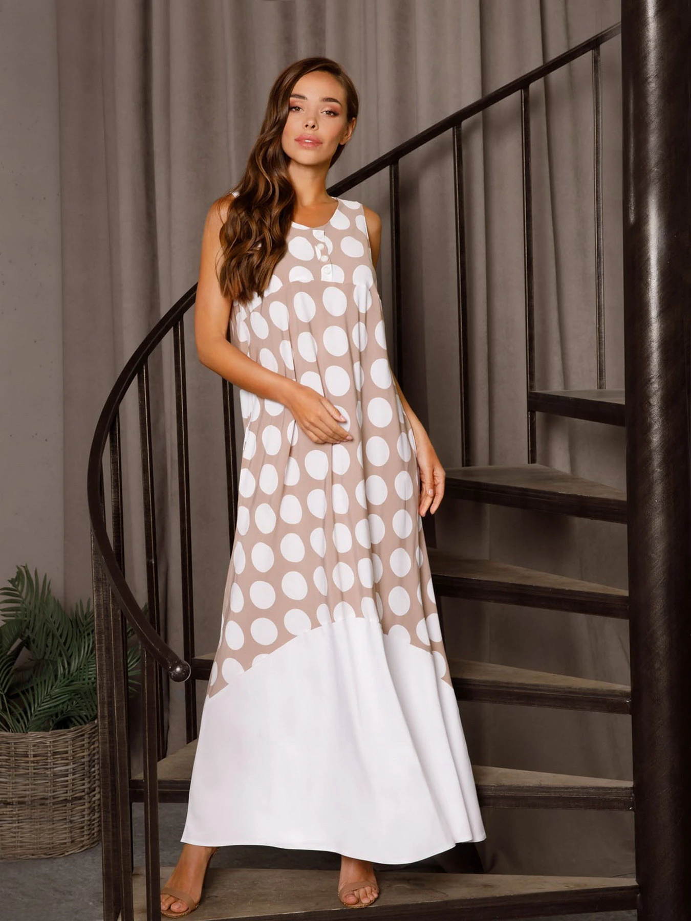 Сукні ISSA Plus модель 12757_beige Фото