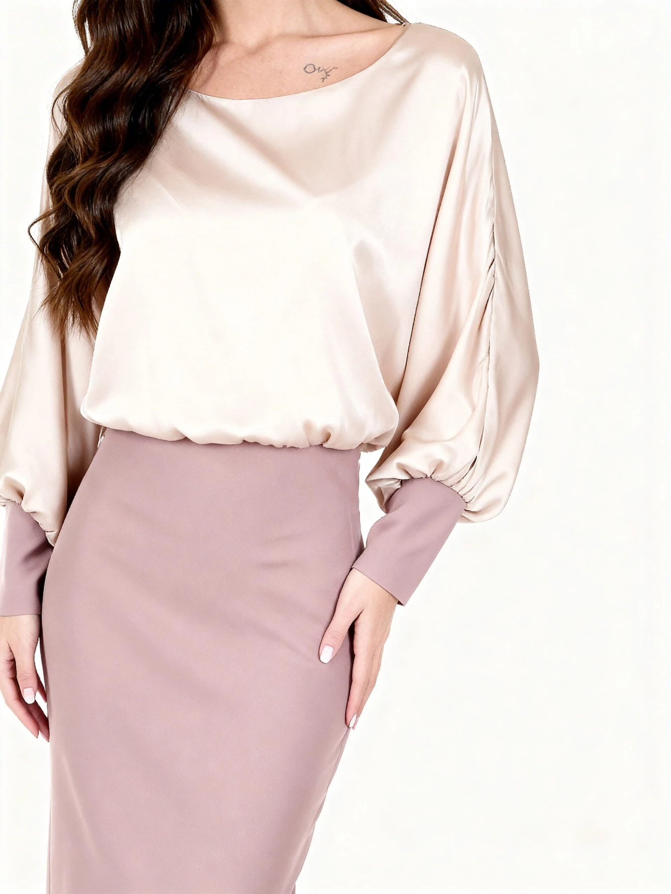 Платья LadyLike модель ladlk243340089-bezhevij Фото