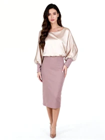 Платья LadyLike модель ladlk243340089-bezhevij Фото