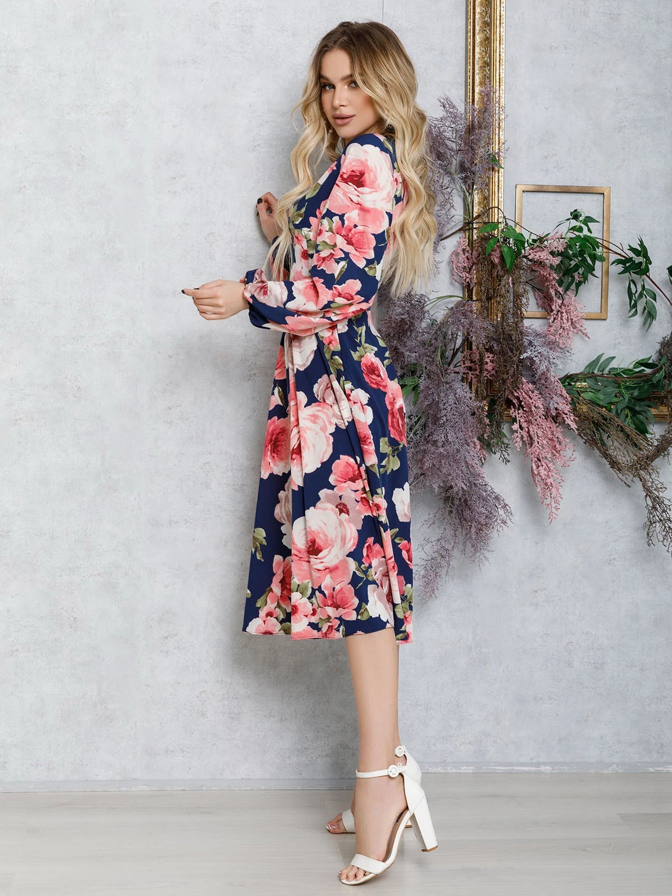 Платья ISSA Plus модель 12560_blue Платья ISSA Plus модель 12560_blue Фото