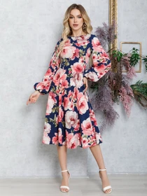 Платья ISSA Plus модель 12560_blue Фото