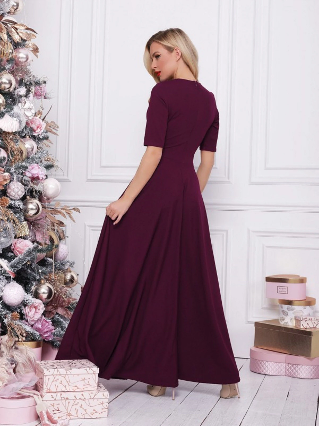 Сукні ISSA Plus модель 12384_фиолетовый Сукні ISSA Plus модель 12384_фиолетовый Фото
