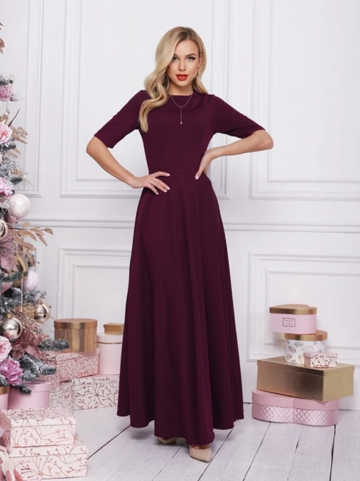 Платья ISSA Plus модель 12384_фиолетовый Фото