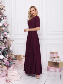 Сукні ISSA Plus модель 12384_фиолетовый Фото