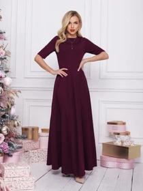 Сукні ISSA Plus модель 12384_фиолетовый Фото