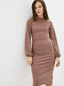 Сукні ISSA Plus модель 12206_brown Фото