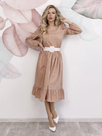 Сукні ISSA Plus модель 12198_beige Фото