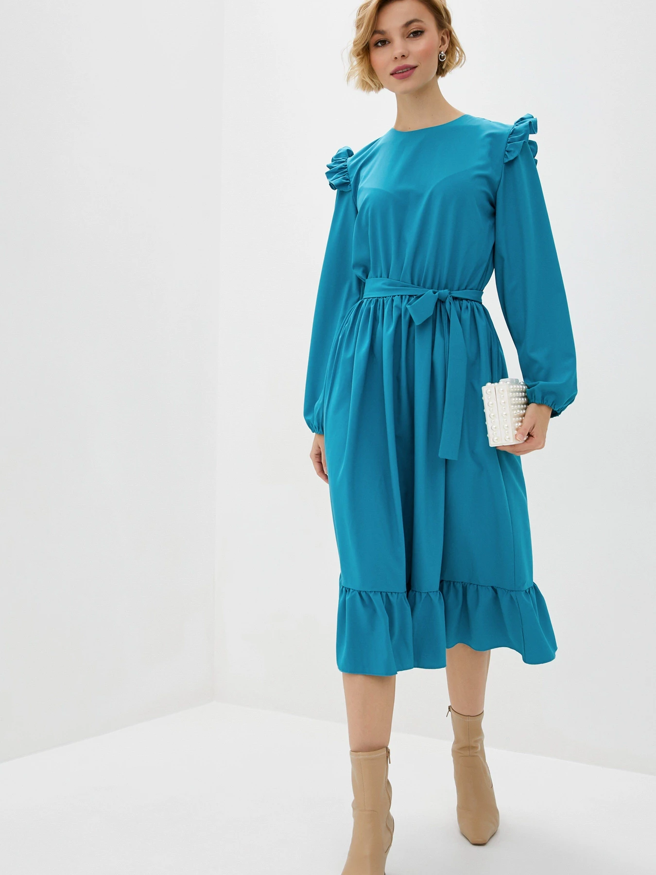 Платья ISSA Plus модель 12197_turquoise Платья ISSA Plus модель 12197_turquoise Фото