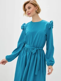 Платья ISSA Plus модель 12197_turquoise Фото
