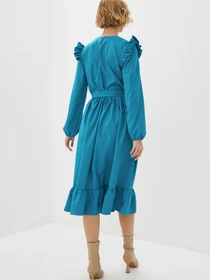 Платья ISSA Plus модель 12197_turquoise Фото