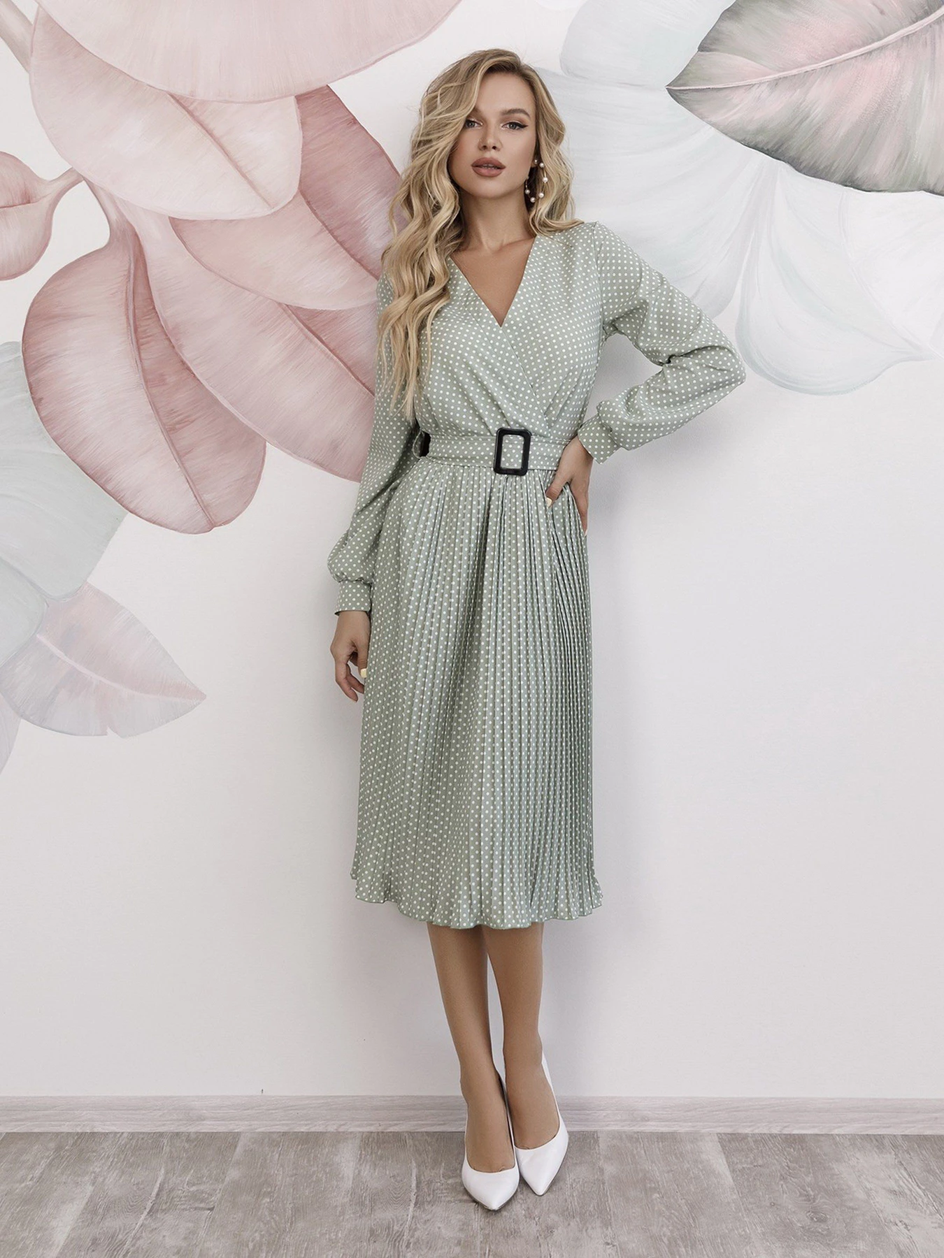 Платья ISSA Plus модель 12196_lightgreen Платья ISSA Plus модель 12196_lightgreen Фото
