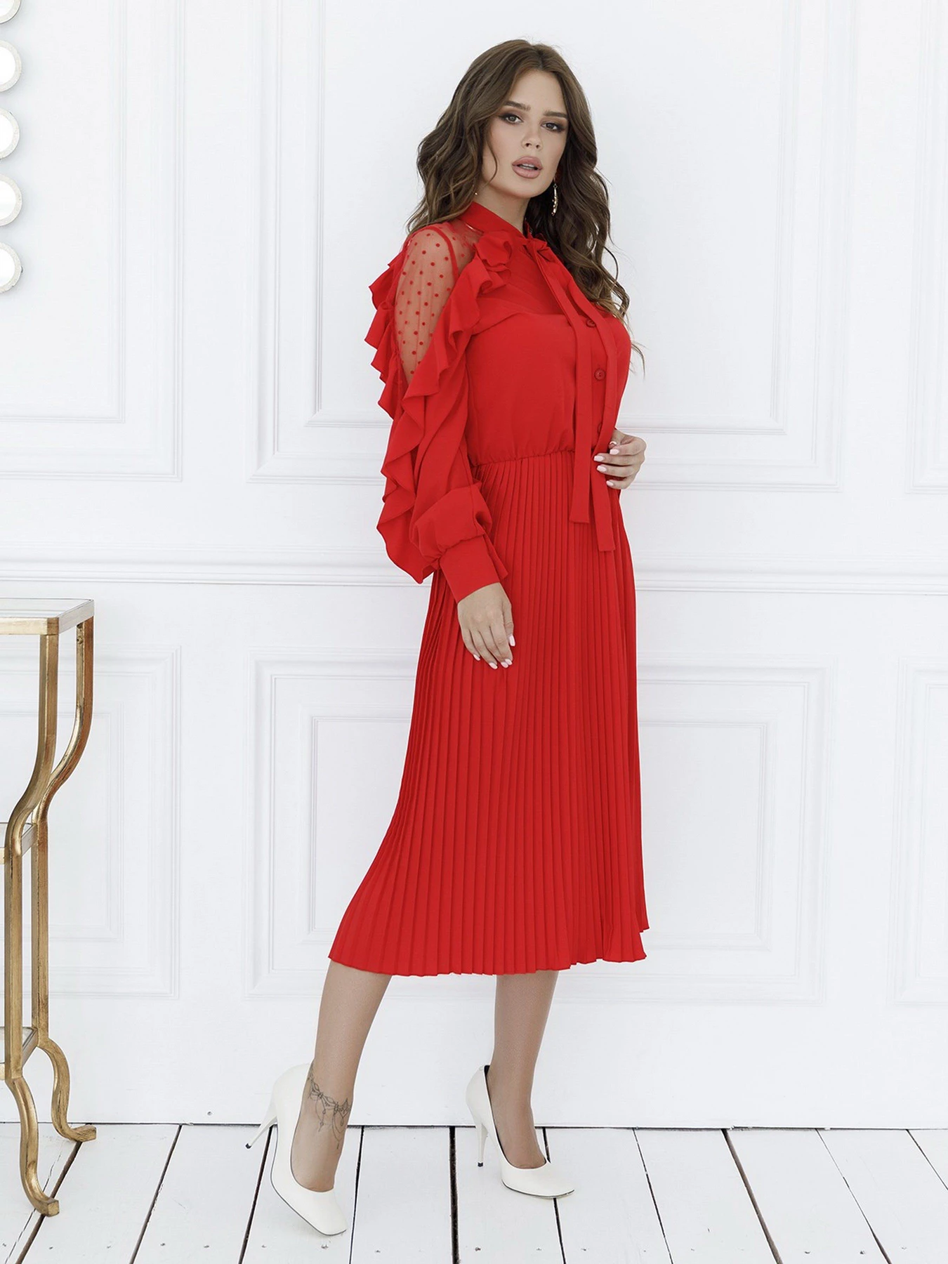 Сукні ISSA Plus модель 12132_red Сукні ISSA Plus модель 12132_red Фото