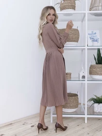 Платья ISSA Plus модель 12121_lightbrown Фото