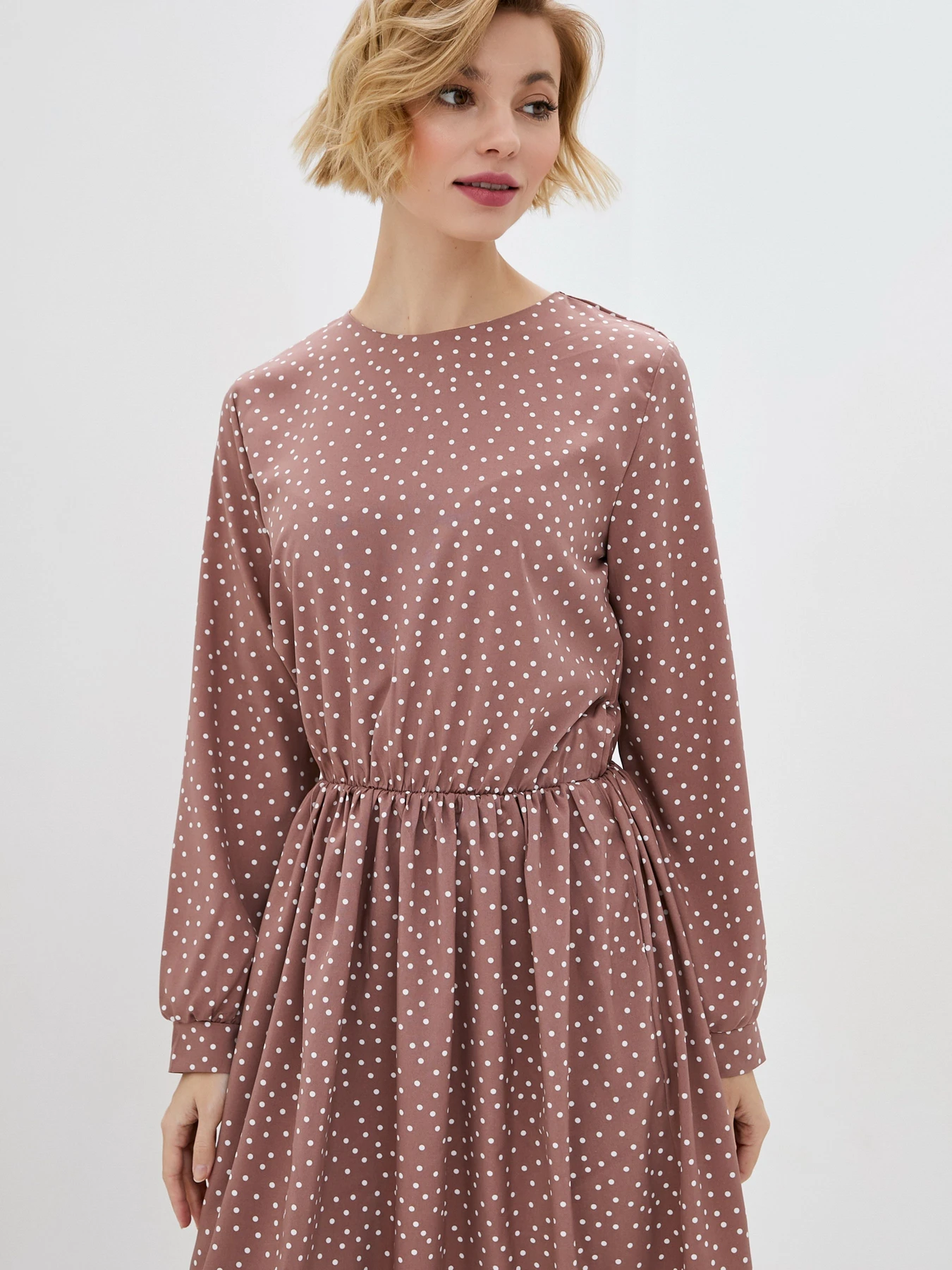 Платья ISSA Plus модель 12093_lightbrown Фото