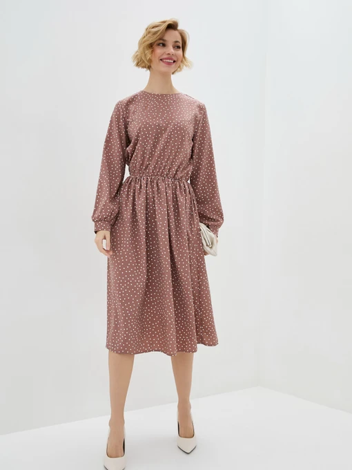 Платья ISSA Plus модель 12093_lightbrown Фото